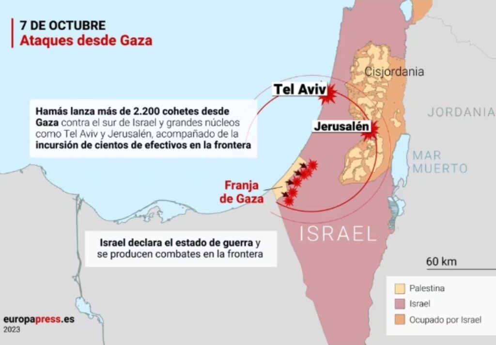 mapa israel