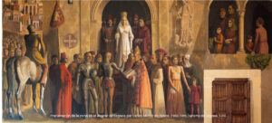 32. Proclamación de la reina en el Alcázar de Segovia por Carlos Muñoz de Pablos, 1960, Foto Turismo de Segovia