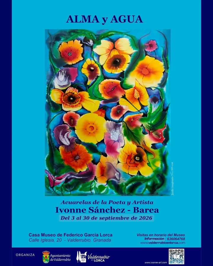 Cartel exposición Alma y agua en Valderrubio